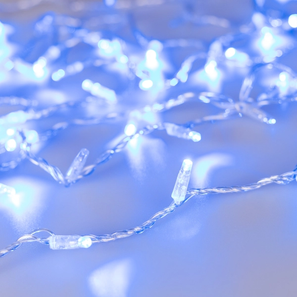 Уличная светодиодная гирлянда Ardecoled 031641 нить 230V синий ARD-String-Classic-1000-Clear-100Led-Pulse Blue
