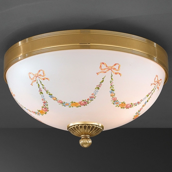 Потолочный светильник Reccagni Angelo PL 8100/2 Rosa 8100 Потолочный светильник Reccagni Angelo PL 8100/2 Rosa 8100
