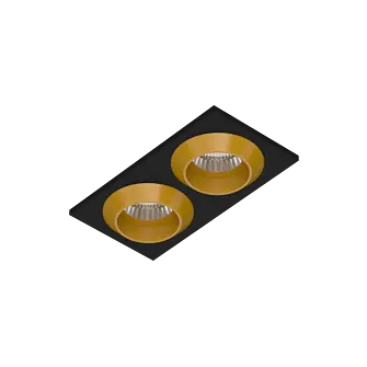 Встраиваемый светодиодный светильник LeDron GIZA MINI SQ2 Black-Gold Встраиваемый светодиодный светильник LeDron GIZA MINI SQ2 Black-Gold
