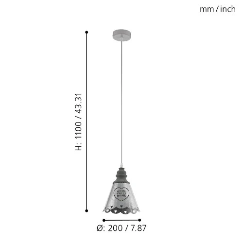 Подвесной светильник Eglo 33014 TALBOT 2 Подвесной светильник Eglo 33014 TALBOT 2