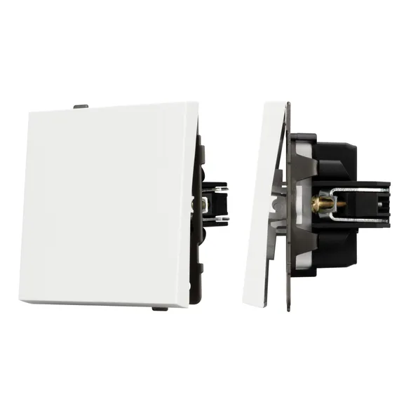 Механизм выключателя одноклавишный непроходной SWT-TENDO-MK01-SFPL-WH (230V, 10A) Arlight 054570