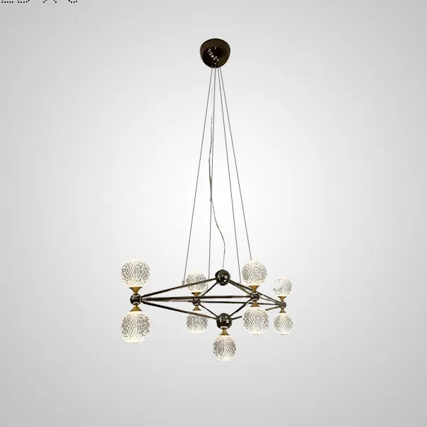 Подвесная люстра TRENTON L9 Black ImperiumLoft 193465-23 trenton01