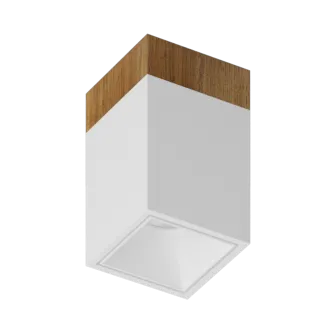 Накладной светодиодный светильник Ledron KUBING 130 Wooden White