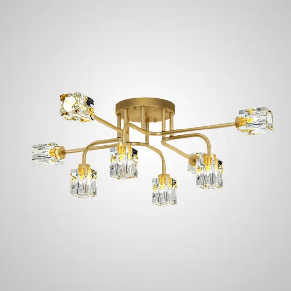 Потолочная люстра MICHAL L8 Brass ImperiumLoft 205614-23 michal01