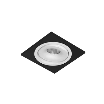 Встраиваемый поворотный светодиодный светильник LeDron MJ1006 SQ Black-White 4000K Встраиваемый поворотный светодиодный светильник LeDron MJ1006 SQ Black-White 4000K