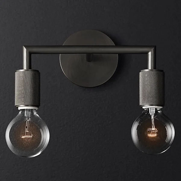 Бра Rh Utilitaire Double Sconce Black 123263-22 ImperiumLoft Бра Rh Utilitaire Double Sconce Black 123263-22 ImperiumLoft