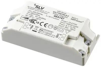 Блок питания SLV 464147 700мА, 9.1-14.7Вт, диммируемый, белый Блок питания SLV 464147 700мА, 9.1-14.7Вт, диммируемый, белый