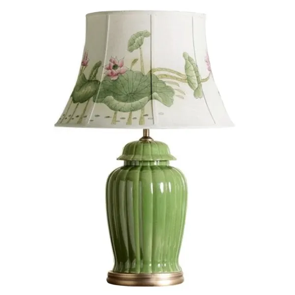 Настольная керамическая лампа Water Lily ImperiumLoft 74736-22 43.038.CR.BL.T1B