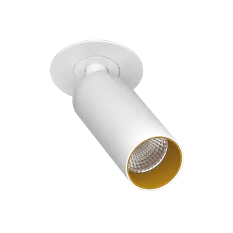 Встраиваемый поворотный светодиодный светильник Ledron SAGITONY R BASIC S40 White-Gold TRIAC