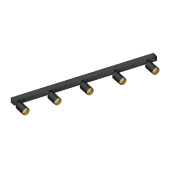 Накладной поворотный светодиодный светильник Ledron SAGITONY E5 S60 Dim Black-Gold