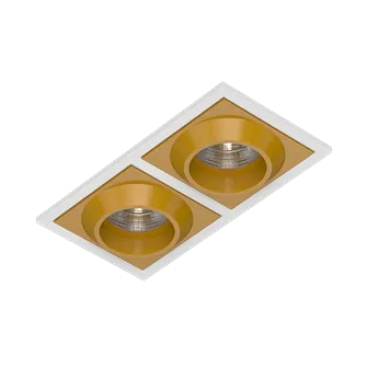 Встраиваемый светодиодный светильник Ledron GIZA SQ2 White-Gold Встраиваемый светодиодный светильник Ledron GIZA SQ2 White-Gold