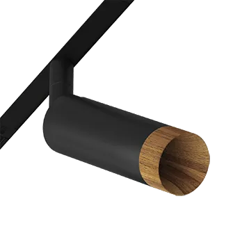 Светодиодный светильник для магнитной системы Ledron Sagi S40 Wooden Black 4000K Светодиодный светильник для магнитной системы Ledron Sagi S40 Wooden Black 4000K