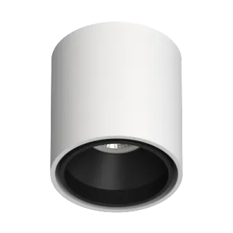 Накладной светильник под сменную лампу Ledron KEA R ED GU10 White-Black