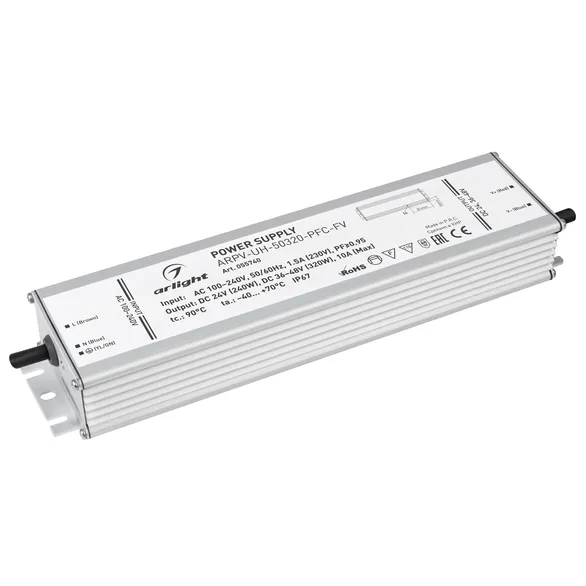 Блок питания ARPV-UH-50320-PFC-FV (24V 240W, 36-48V 320W, 10A) Arlight 055740