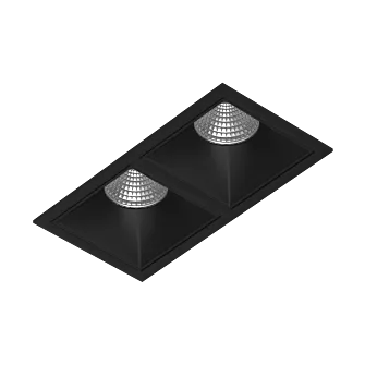 Встраиваемый светодиодный светильник Ledron RISE KIT 2 LED 4000K Black