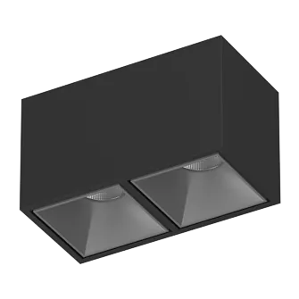 Накладной светодиодный светильник Ledron KUBING 2 Black-Grey TRIAC Накладной светодиодный светильник Ledron KUBING 2 Black-Grey TRIAC