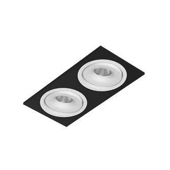 Встраиваемый поворотный светодиодный светильник Ledron MJ1006 SQ2 Black-White Встраиваемый поворотный светодиодный светильник Ledron MJ1006 SQ2 Black-White