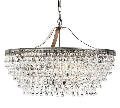 Подвесная Люстра Clarissa Glass Drop Petite Round Chandelier By Imperiumloft 345040-22