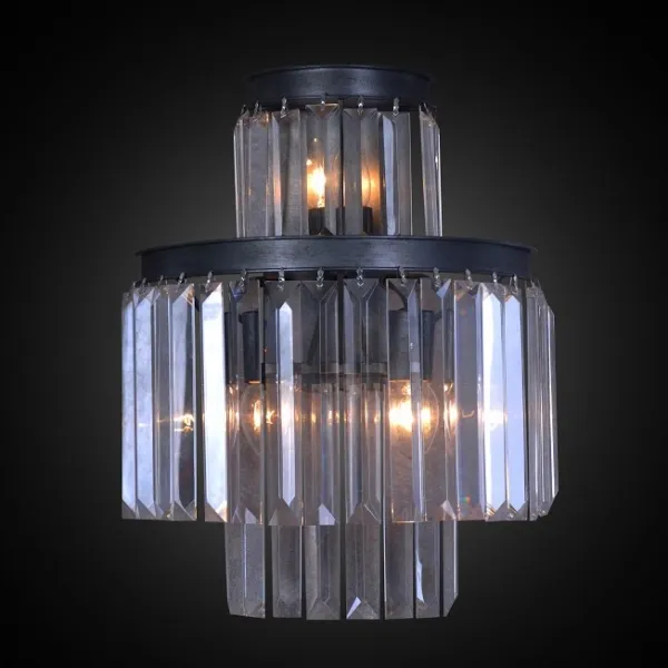 Бра RH 1920s Odeon Clear Glass Fringe Bra - 3 rings ImperiumLoft 75141-22 44.216