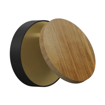 Настенный светодиодный светильник Ledron UFO G2 Wooden Black-Gold Настенный светодиодный светильник Ledron UFO G2 Wooden Black-Gold