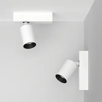 Накладной поворотный светодиодный светильник Ledron SAGITONY E S60 White-Black