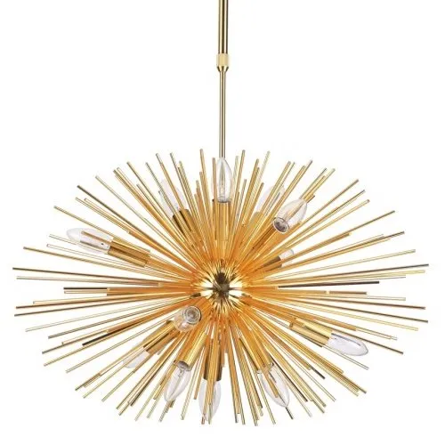 Люстра на штанге ASTRA Chandelier Sputnik Light Gold ImperiumLoft 143902-22 40.2493