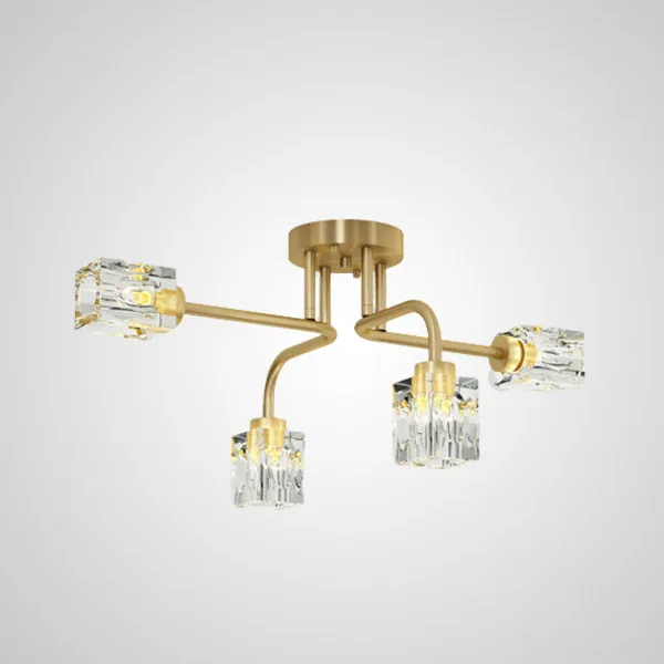 Потолочная люстра MICHAL L4 Brass ImperiumLoft 205610-23 michal01
