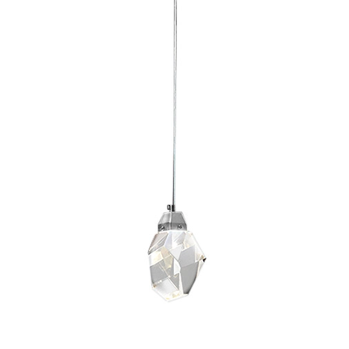 Подвесной светильник Delight Collection MD-020B-1 chrome Crystal rock Подвесной светильник Delight Collection MD-020B-1 chrome Crystal rock