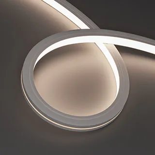 Светодиодная лента герметичная MOONLIGHT-TOP-X280-16x16mm 24V Day4000 (10 W/m, IP67, 0,5m wire x1) (Arlight, Образец) 055596