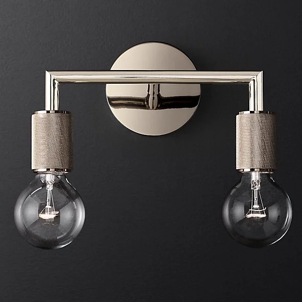 Бра Rh Utilitaire Double Sconce Silver 123265-22 ImperiumLoft Бра Rh Utilitaire Double Sconce Silver 123265-22 ImperiumLoft