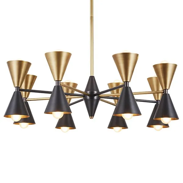 Люстра CAIRO CHANDELIER BLACK AND GOLD ImperiumLoft 107549-22 40.1838