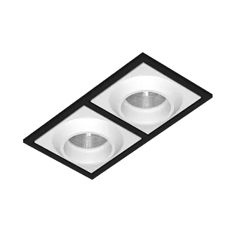 Встраиваемый светодиодный светильник Ledron GIZA SQ2 Black-White Встраиваемый светодиодный светильник Ledron GIZA SQ2 Black-White