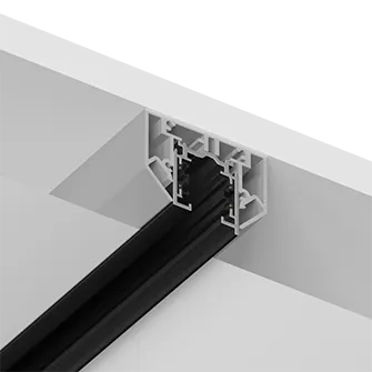 Трехфазный трек (в натяжной потолок) 2,5м Ledron АВД-4710 (5102) Black