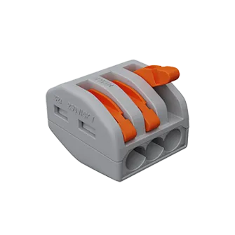 Клемма тройная соединительная монтажная с рычажком LeDron PCT-213