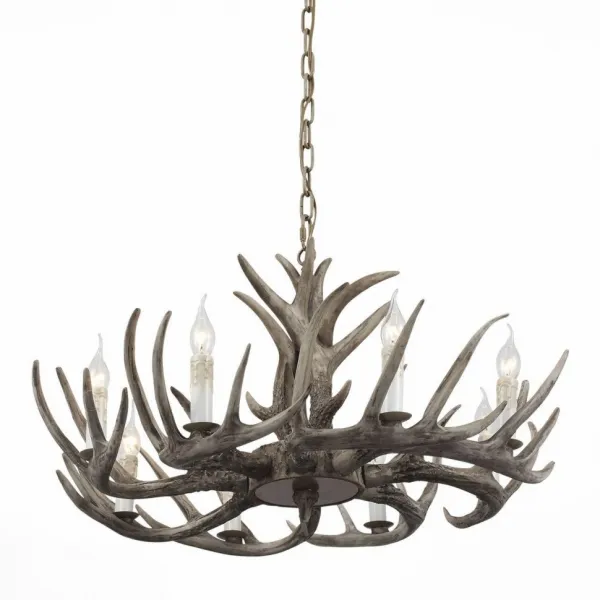 Подвесная люстра Hornland Chandelier 8 Grey ImperiumLoft 75650-22 40.1519