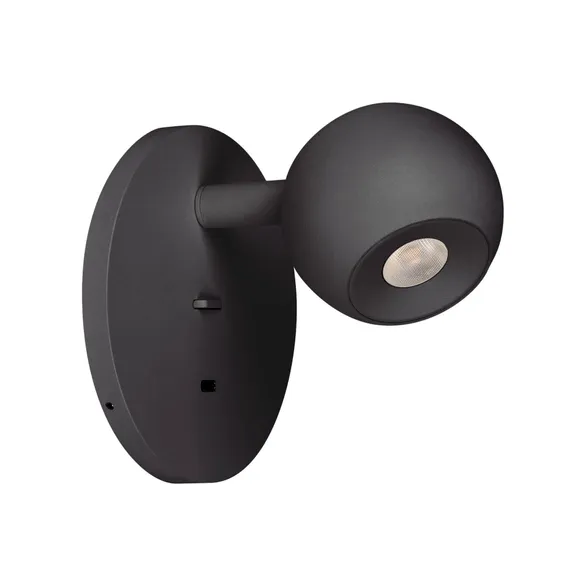 Светильник SP-OTTORI-WALL-CHARGE-6W Warm3000 (BK, 30 deg, 230V, USB-C) Arlight 058480