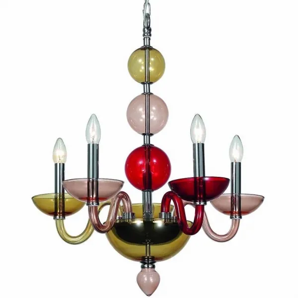 Подвесная люстра Lampadario Murano Matisse V-I ImperiumLoft 75455-22 40.960.GL.TR.LSL
