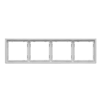 Рамка на 4 поста для розеток и выключателей LeDron 4 Frame PC White Рамка на 4 поста для розеток и выключателей LeDron 4 Frame PC White