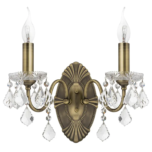 Бра 2х60W E14 БРОНЗА Lightstar 700621 CLASSIC