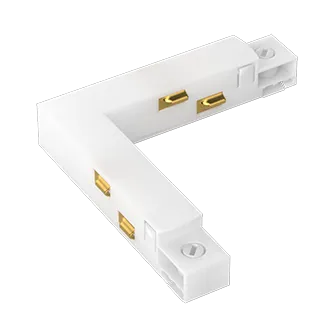 Коннектор угловой (жесткий) для магнитной системы LeDron TSM-L White