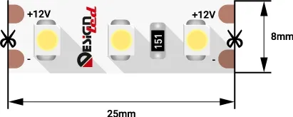 Светодиодная лента DesignLed DSG3120-12-W-33 LUX Светодиодная лента DesignLed DSG3120-12-W-33 LUX
