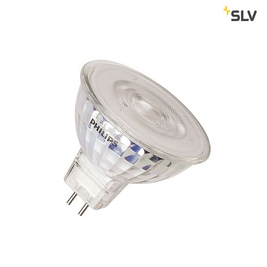 Лампа SLV 1001575 LED MR16 источник света 12В, 5.5Вт, 3000K, 460лм, 36°, зерк. Корпус (ex 560173)