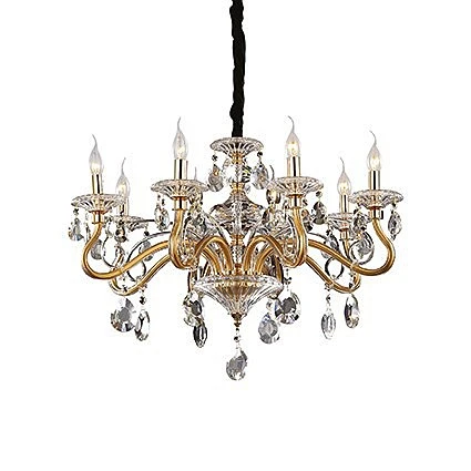 Подвесная люстра Ideal Lux 087764 NEGRESCO SP8 ORO Подвесная люстра Ideal Lux 087764 NEGRESCO SP8 ORO
