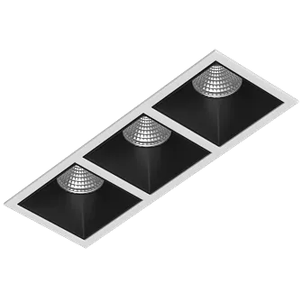 Встраиваемый светодиодный светильник Ledron RISE KIT 3 LED 3000K White-Black