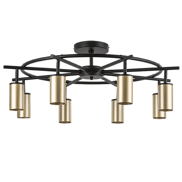 Потолочная люстра Lightstar LR718408 RULLO ЧЕРНЫЙ/ЗОЛОТО Потолочная люстра Lightstar LR718408 RULLO ЧЕРНЫЙ/ЗОЛОТО
