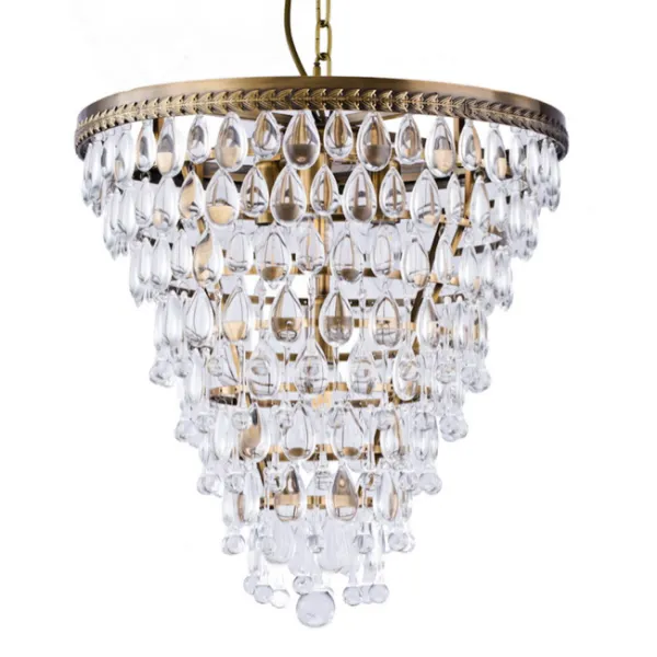 Подвесная люстра Clarissa Glass Drop Pendant 46 Bronze ImperiumLoft 75412-22 40.999