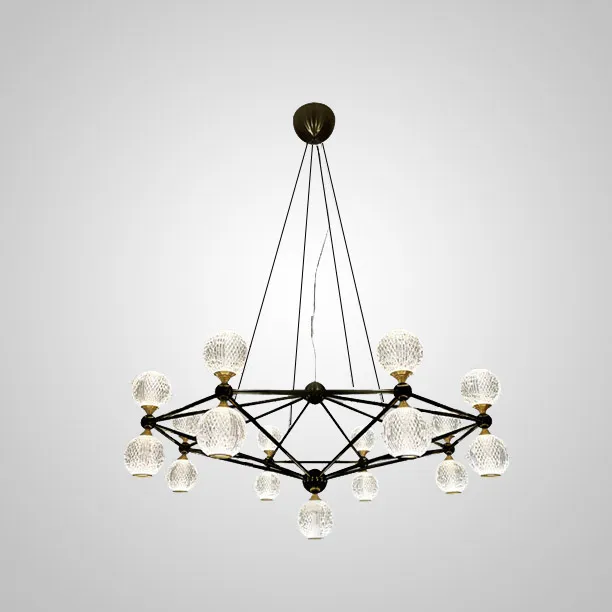 Подвесная люстра TRENTON L17 Black ImperiumLoft 193473-23 trenton01