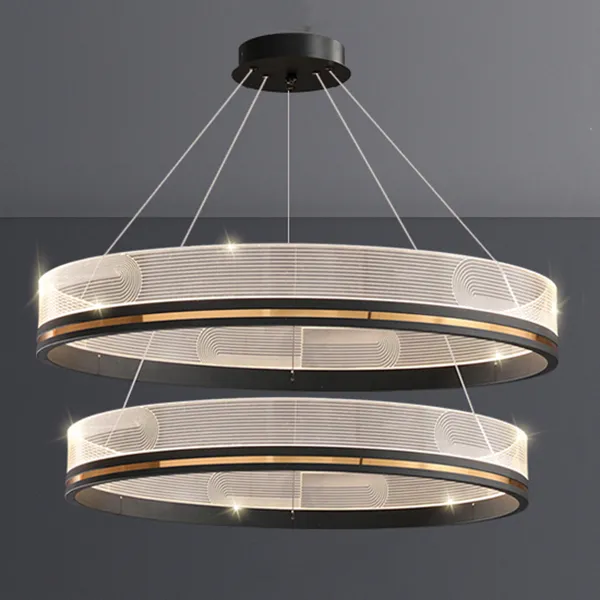 Подвесная люстра DILEMMA D80+100 Black ImperiumLoft 219827-23 dilemma01