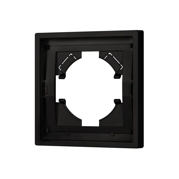 Рамка пластиковая FRM-TENDO-SFPL-1-BK (Матовый черный) Arlight 054642