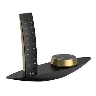 Пульт и кнопка на настольном держателе Table set LeDron F00YK04-22-1 Gold